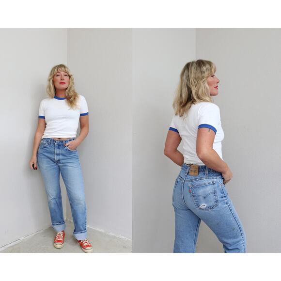 Levi's Denim - 1980's Vintage Levi's 517 Orange Tag Jeans ~ Women's SM MD 32" to 33" Waist